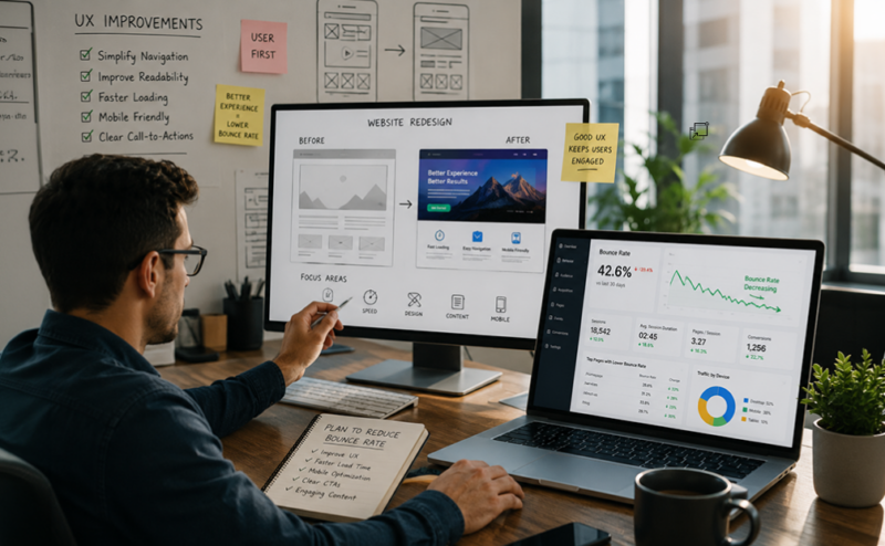 How to Reduce Website Bounce Rate with UX Improvements